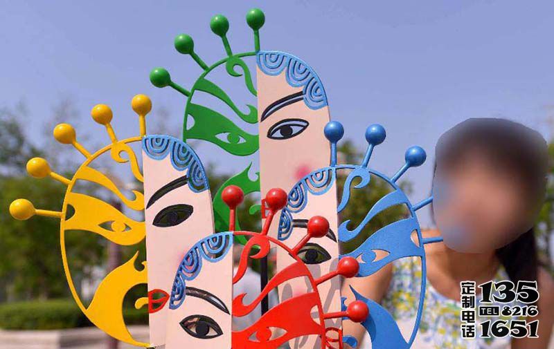 公園景區(qū)創(chuàng)意抽象玻璃鋼彩繪個(gè)性裝飾品擺件臉譜雕塑 公園景區(qū)創(chuàng)意抽象玻璃鋼彩繪個(gè)性裝飾品擺件臉譜雕塑