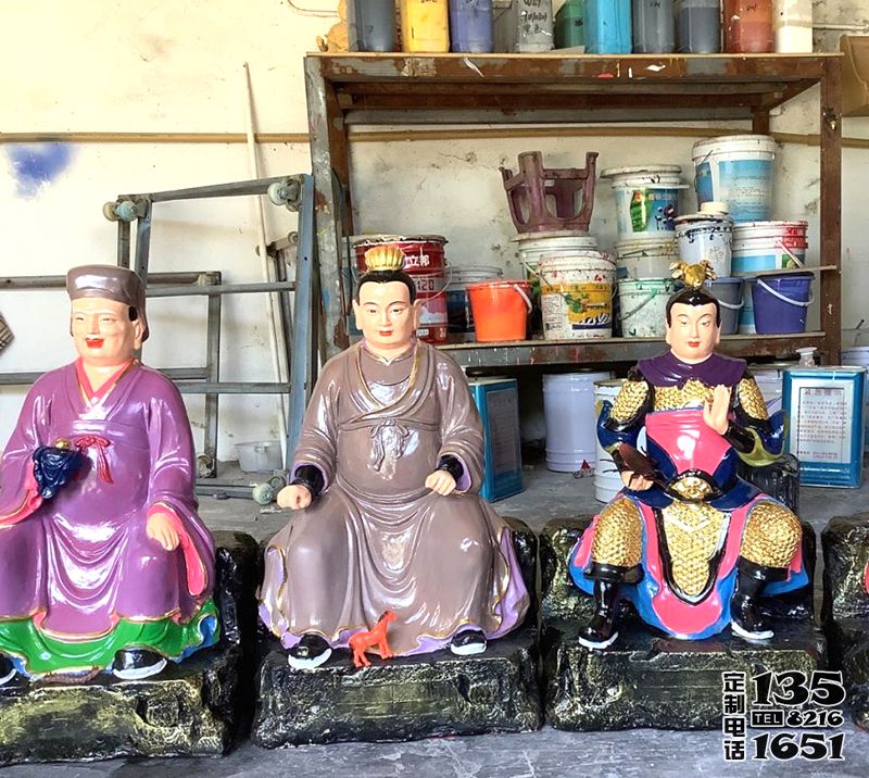 廟宇供奉玻璃鋼彩繪太歲雕塑 廟宇供奉玻璃鋼彩繪太歲雕塑