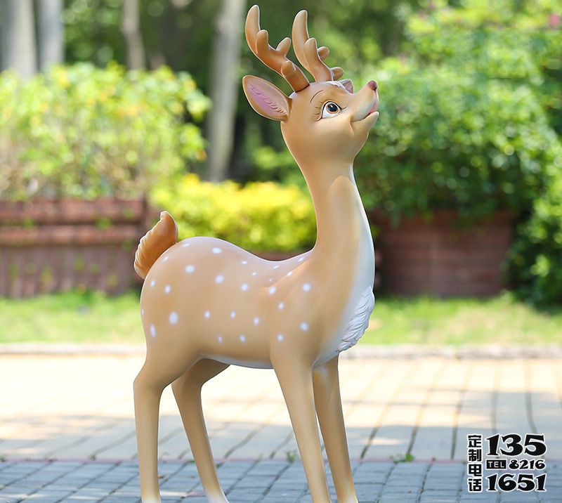 公園景區不銹鋼創意玻璃鋼卡通鹿雕塑 公園景區不銹鋼創意玻璃鋼卡通鹿雕塑