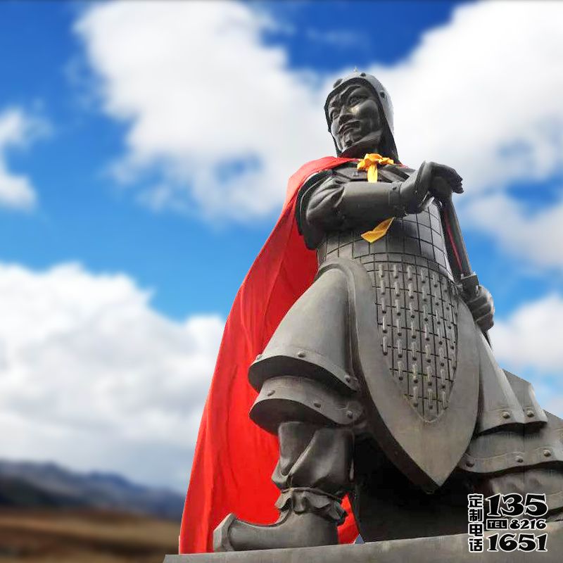 景區景點玻璃鋼仿銅歷史名人古代西楚霸王項羽雕塑 景區景點玻璃鋼仿銅歷史名人古代西楚霸王項羽雕塑